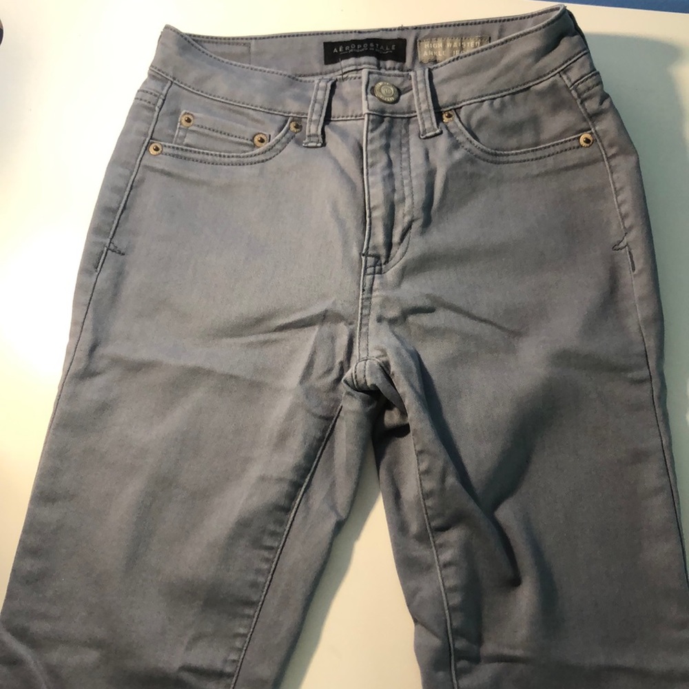 High waisted ankle jegging